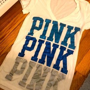 Victoria secret pink T-shirt ! Sparkly